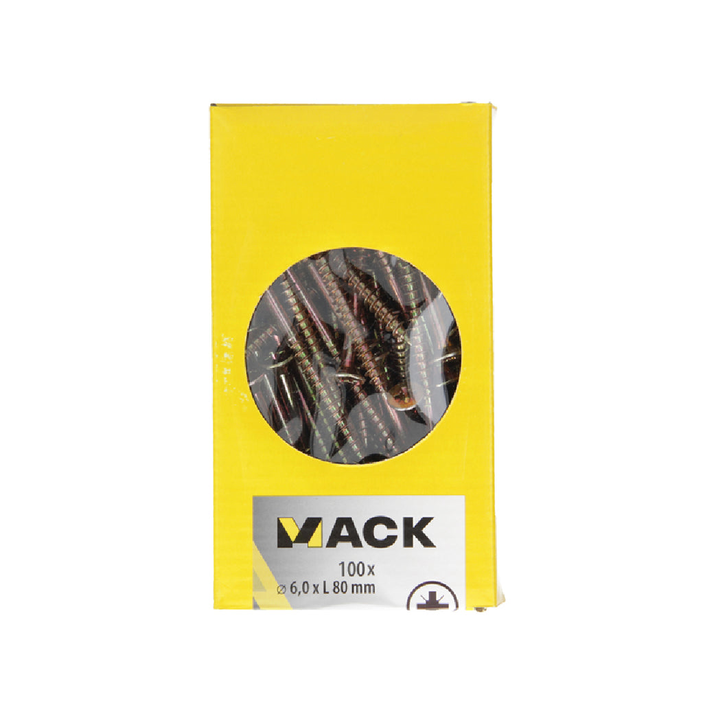 VIS AGGLO 6.0X80MM 100PCS