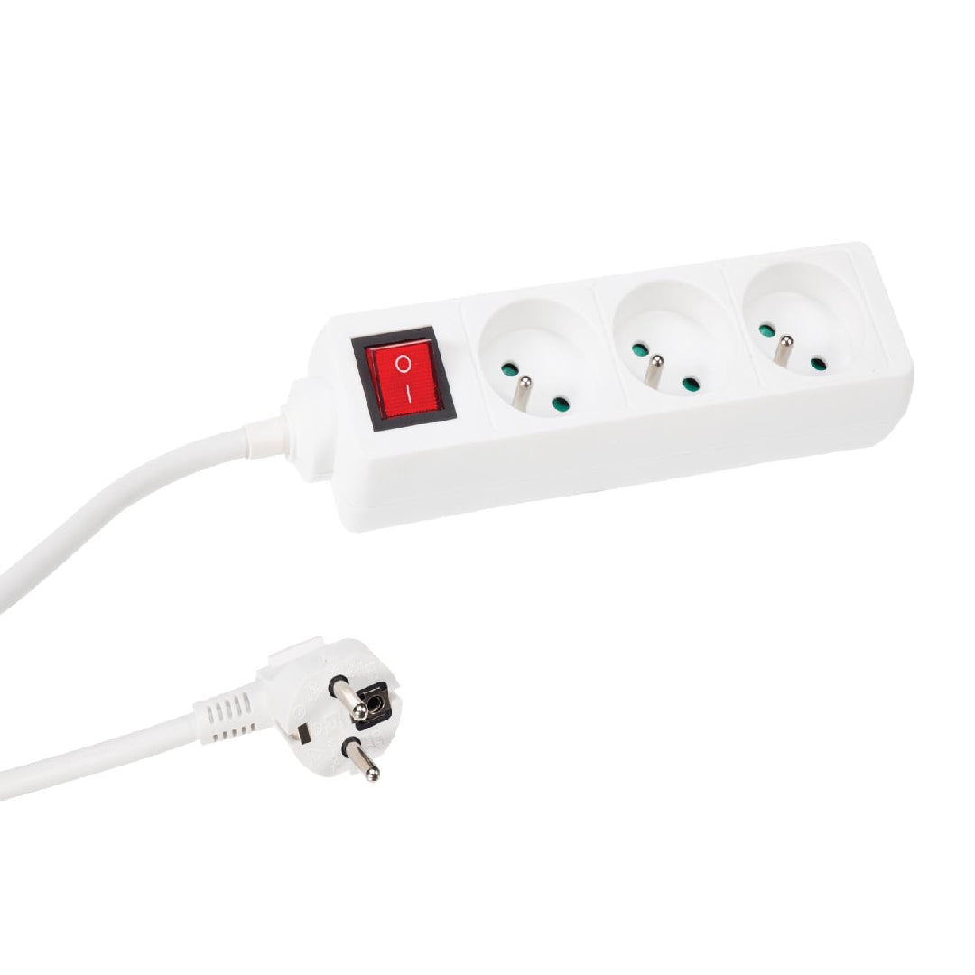 BLOC MULTIPRISE 3 PRISES + INTERRUPTEUR