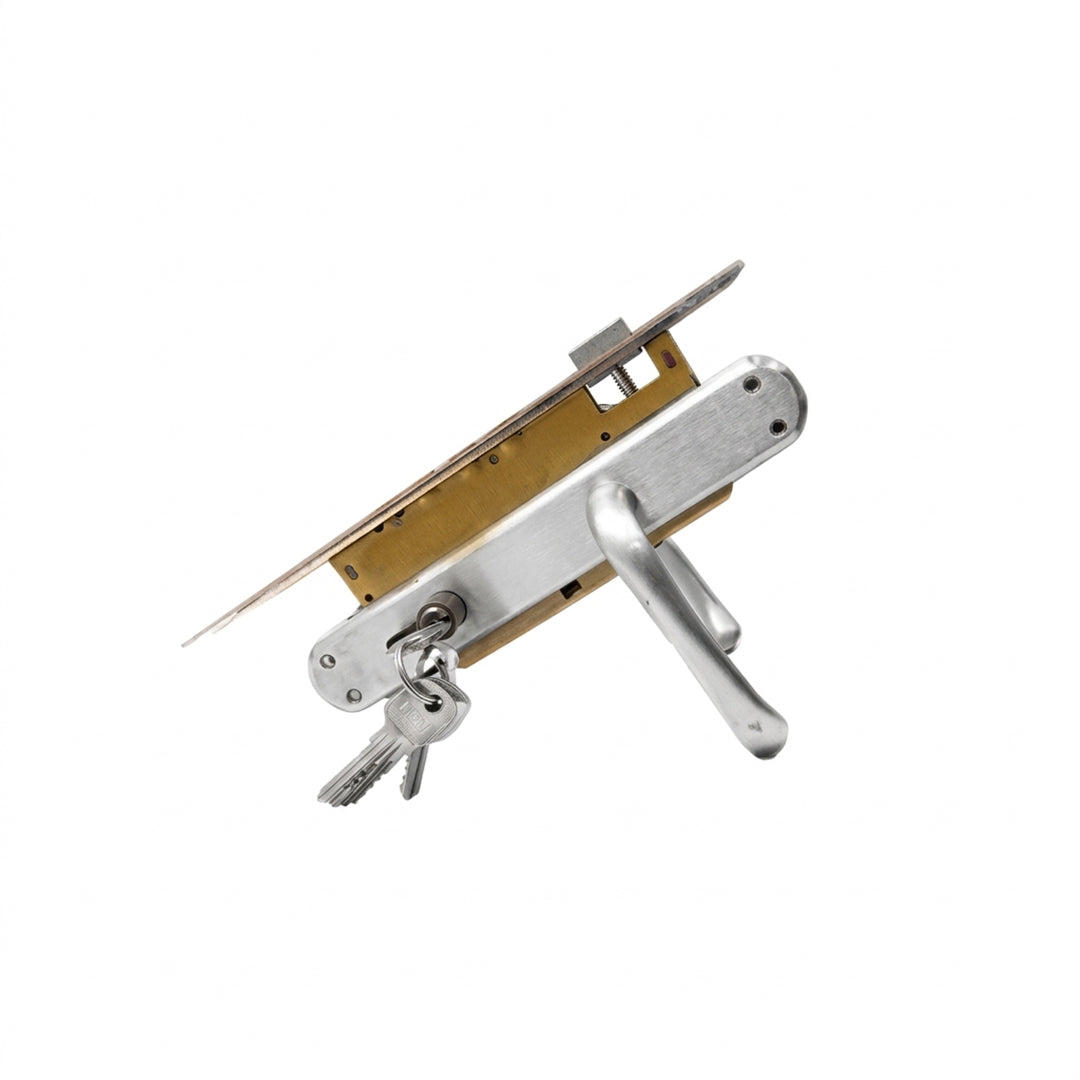 ICSA SET LOCK 115/270Z OCS SATIN CHROME HANDLE