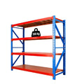 ETAGERE HEAVY DUTY BLEU ROUGE 4 NIVEAUX - 500KG PAR NIVEAU - 200X70X240CM
