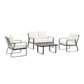 3 FAUTEUILS & TABLE MLM-211054