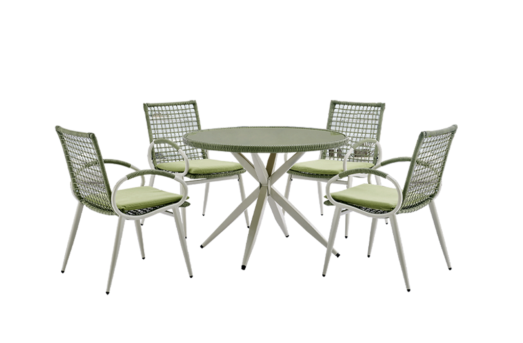 4 CHAISES & TABLE MLM-211056