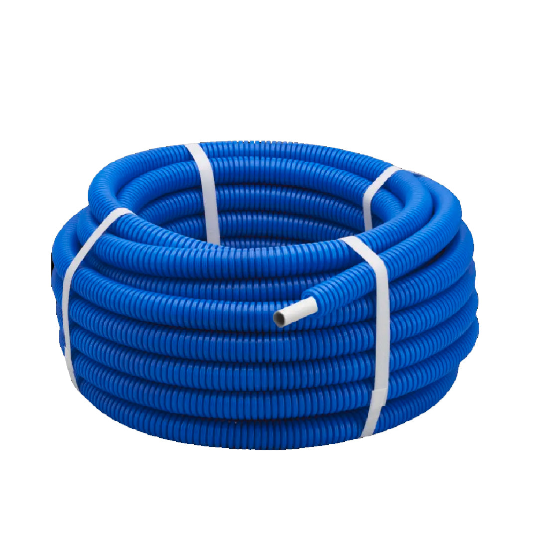 PEX-ALU-PEX TUYAUX D16 100M BLUE CORRUGATED