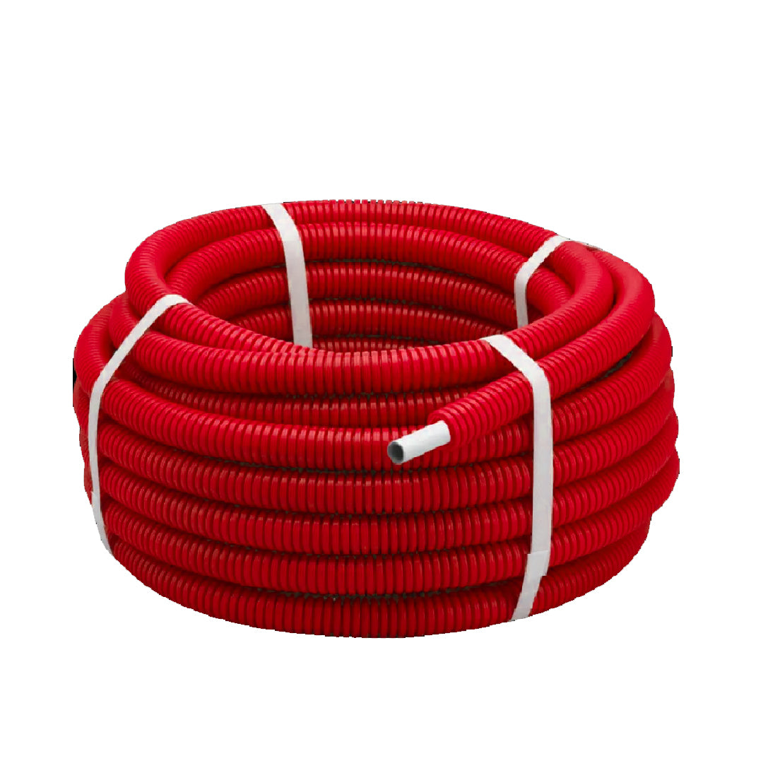 PEX-ALU-PEX TUYAUX D16 100M RED CORRUGATED