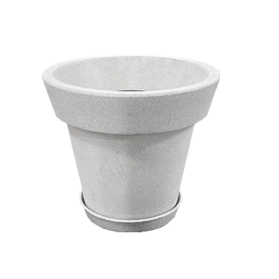 POT DE FLEUR AVEC SOUCOUPE RB-RRK002-66