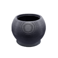 POT DE FLEUR GREY AVEC SOUCOUPE RB-RRK003-50
