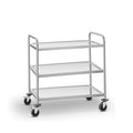 CHARIOT DE SERVICE INOX 3 NIVEAUX