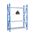 ETAGERE HEAVY DUTY BLEU BLANC 4 NIVEAUX - 500KG PAR NIVEAU - 200X70X240CM
