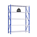 ETAGERE HEAVY DUTY BLEU BLANC 5 NIVEAUX - 500KG PAR NIVEAU - 200X70X240CM