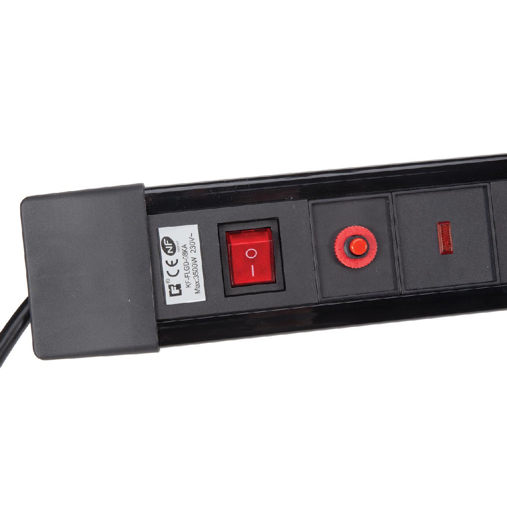 BLOC MULTIPRISE 8 PRISES + PROTECTION FOUDRE