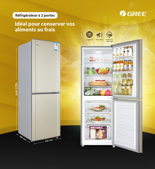 BOTTOM FREEZER FRIDGE 185 Litres