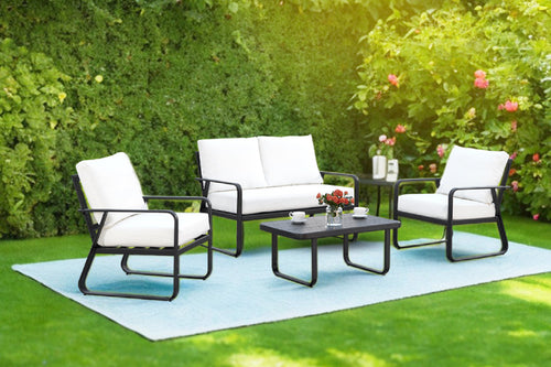 3 FAUTEUILS & TABLE MLM-211054