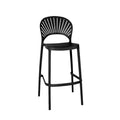 PLASTIC BAR CHAIR BLACK