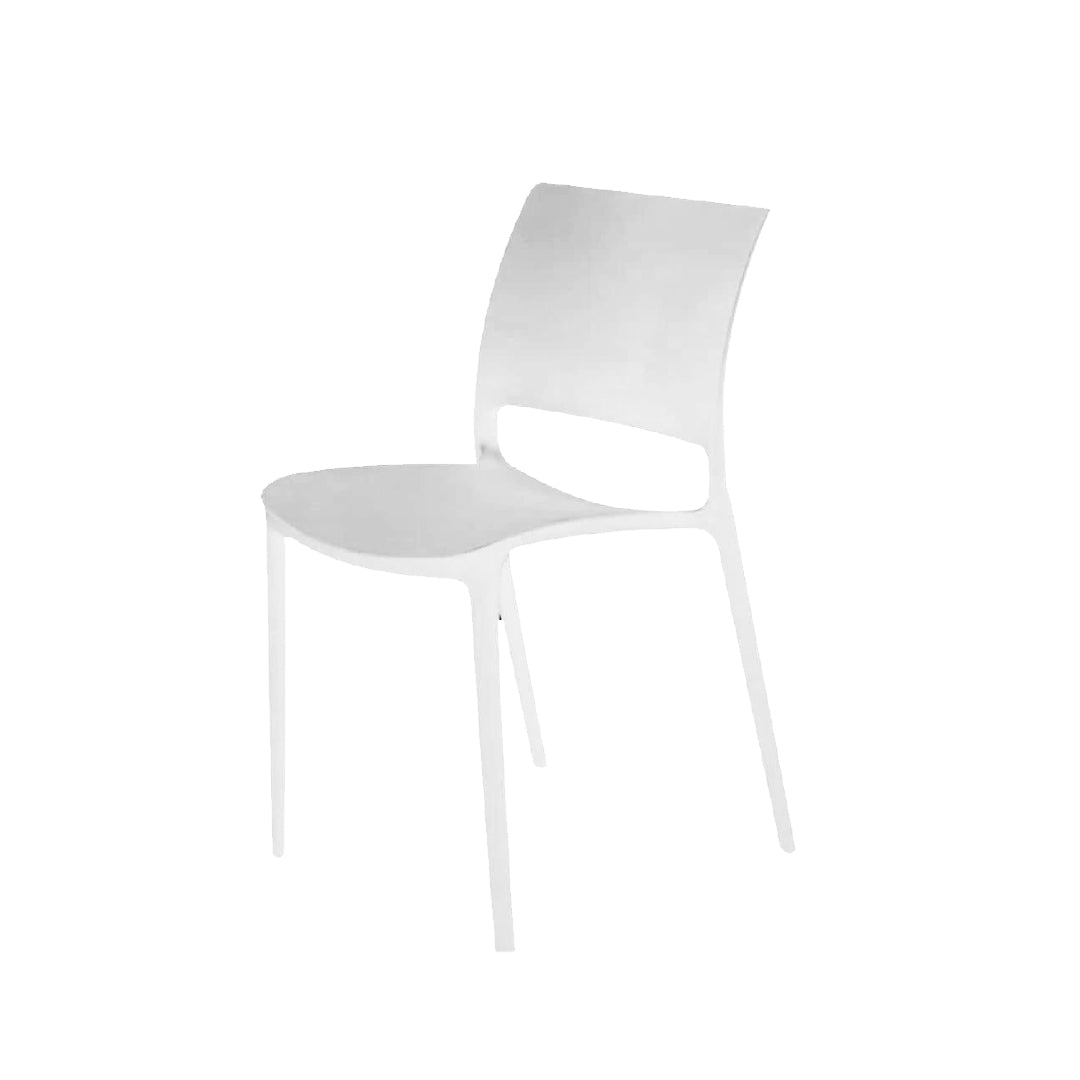 CHAISE EN PLASTIQUE WHITE MODEL.04