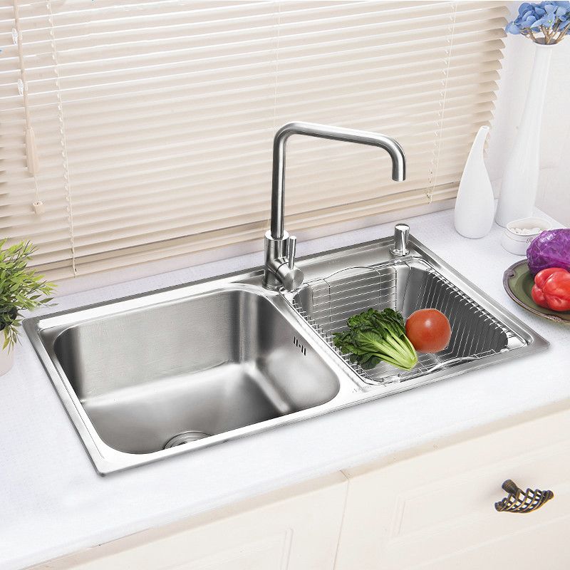 EVIER DE CUISINE DOUBLE 780X420 MM