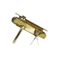 ICSA SET LOCK 110/270 OLV POLISHED BRASS HANDLE