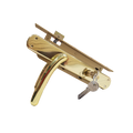 ICSA SET LOCK 110/302 OLV POLISHED BRASS HANDLE