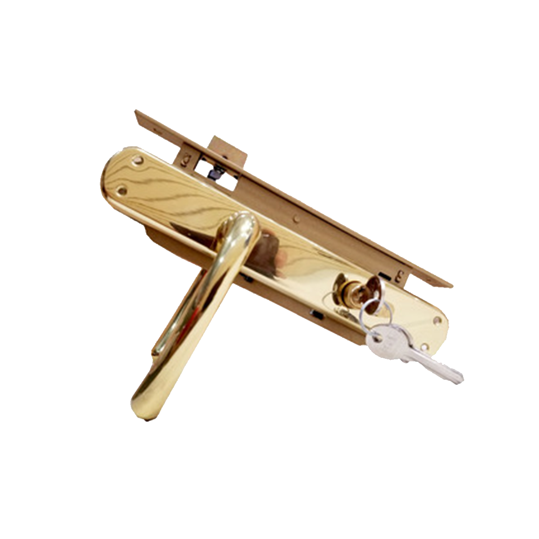ICSA SET LOCK 115/306Z OLV POLISHED BRASS HANDLE