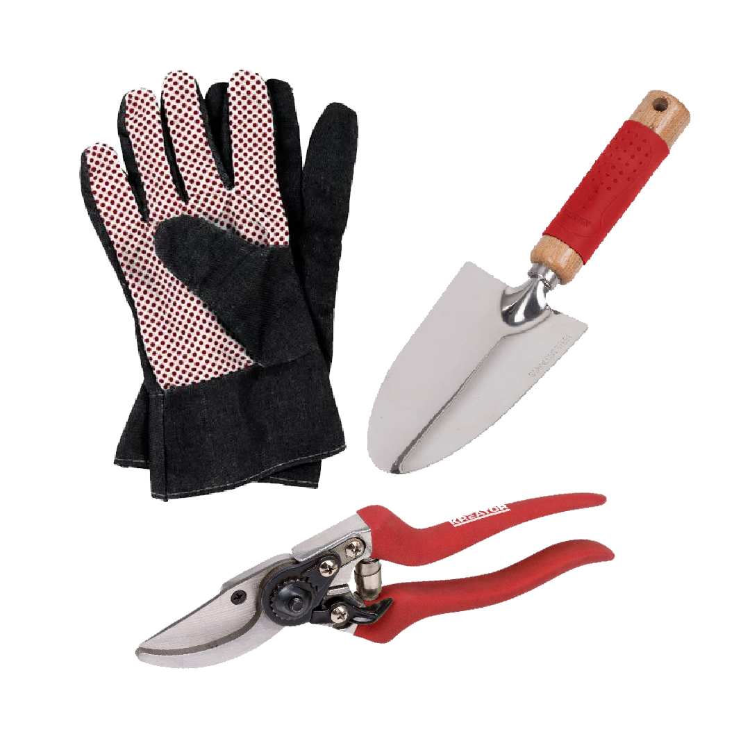 SET D'OUTILLAGE JARDIN 3PCS