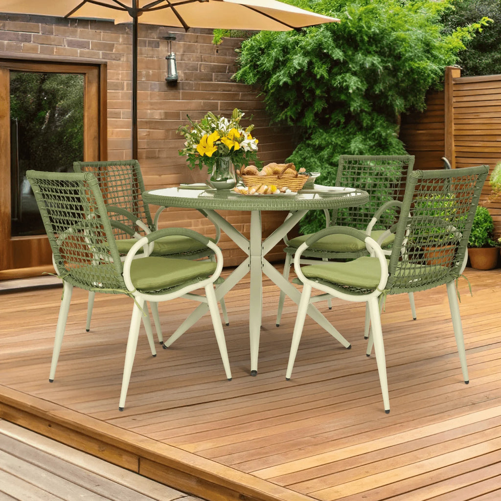 4 CHAISES & TABLE MLM-211056