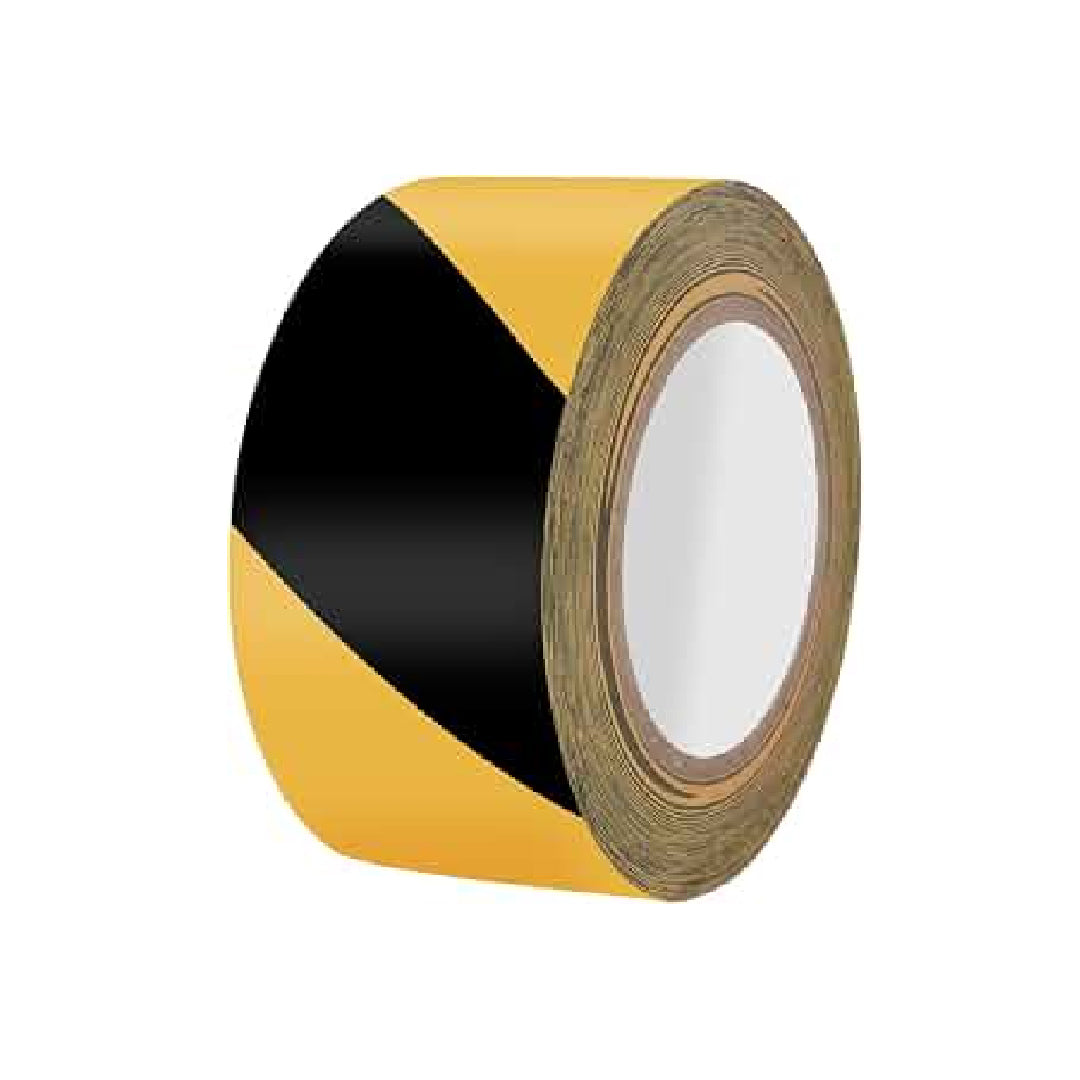 RUBAN DE SECURITE JAUNE NOIR FLUO 100M