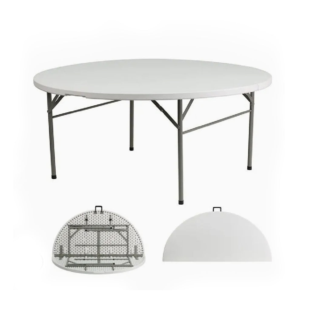 TABLE RONDE PLIABLE 152CM
