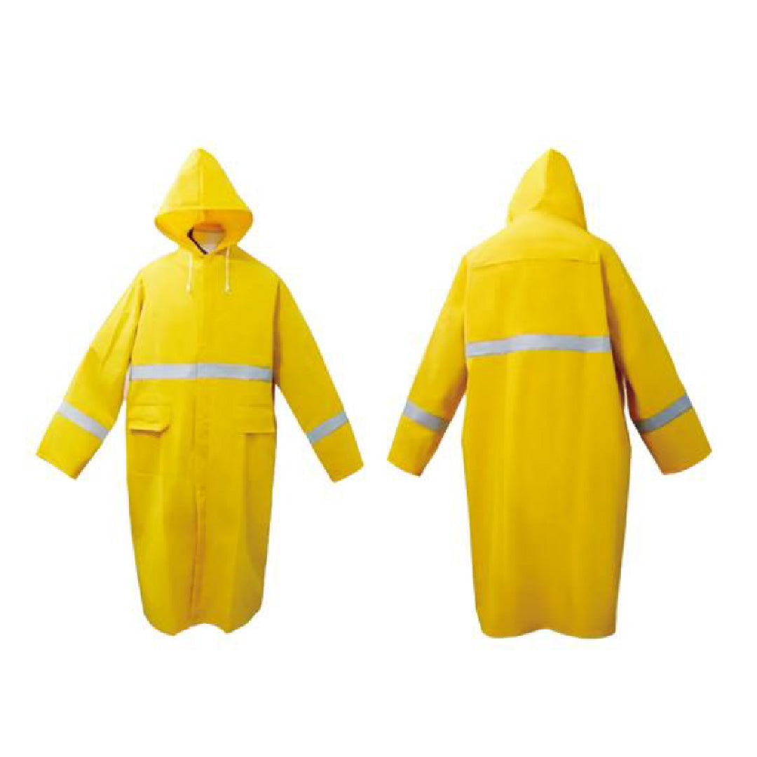 MENTEAU DE PLUIE JAUNE + REFLECTEUR