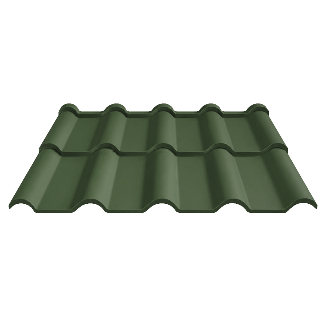 TUILE METALLIQUE RAL6020M MIRA 1195X760X0.50MM
