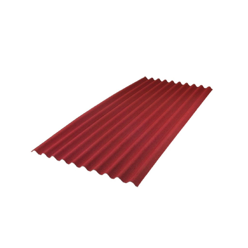 PLAQUE ONDULEE BITUMEUSE ROUGE 200X68CM