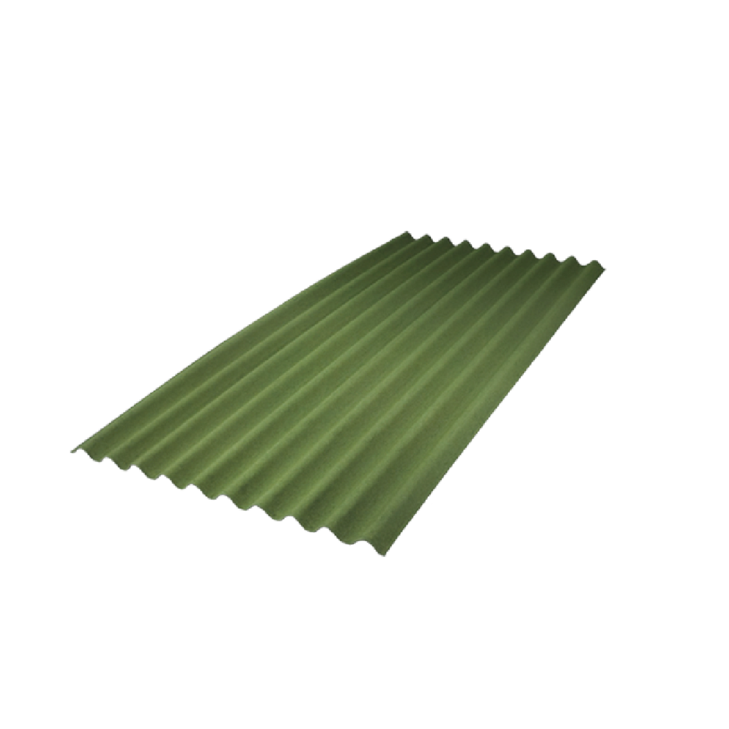 PLAQUE ONDULEE BITUMEUSE VERT 200X86CM