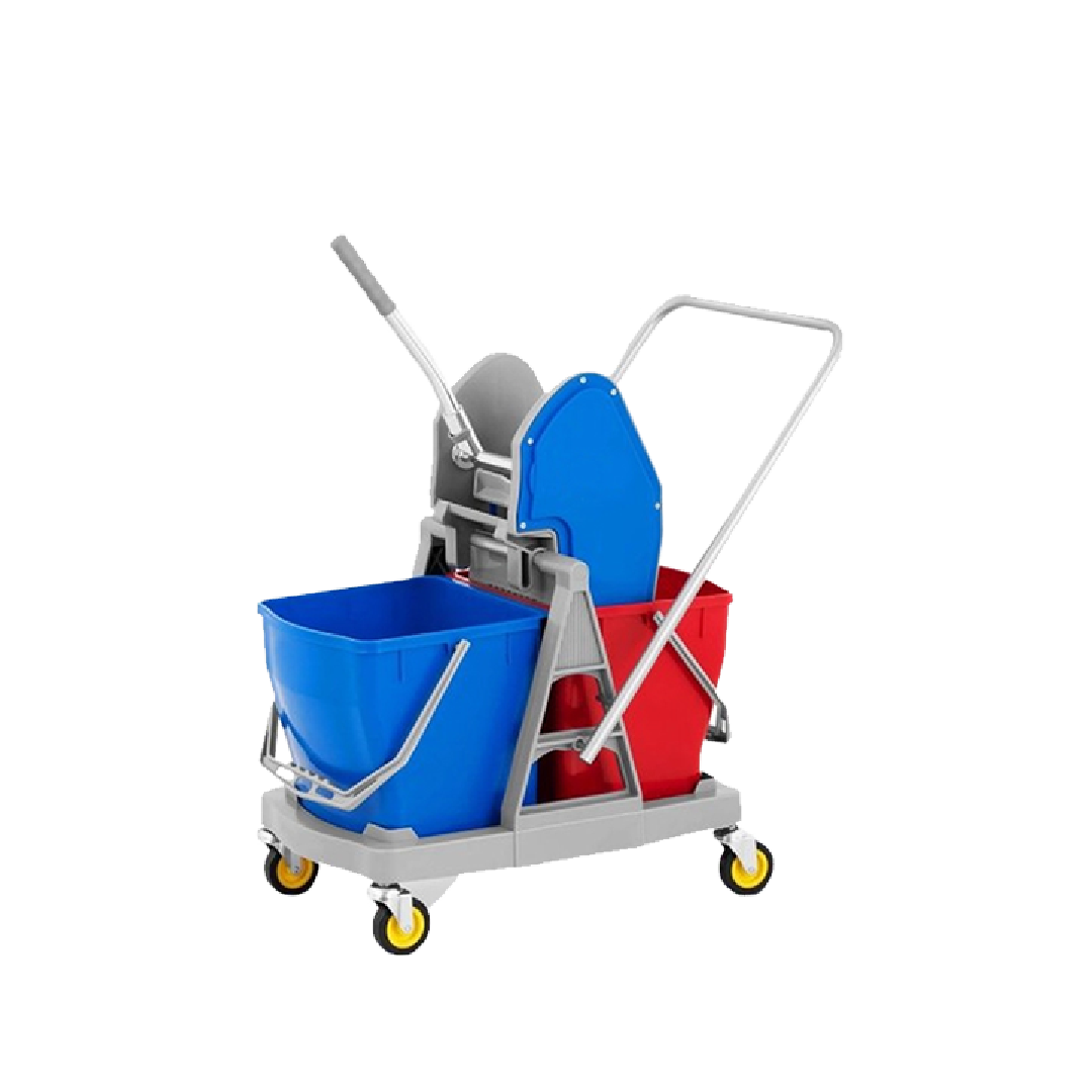 CHARIOT DE NETTOYAGE AVEC 2 SEAUX 36L