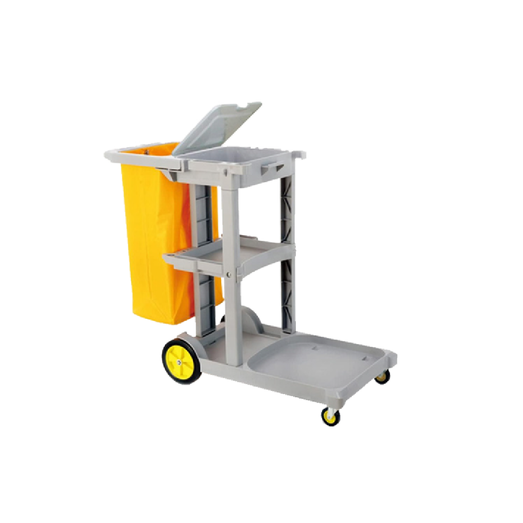 CHARIOT DE NETTOYAGE POLYVALENT GRIS ORANGE