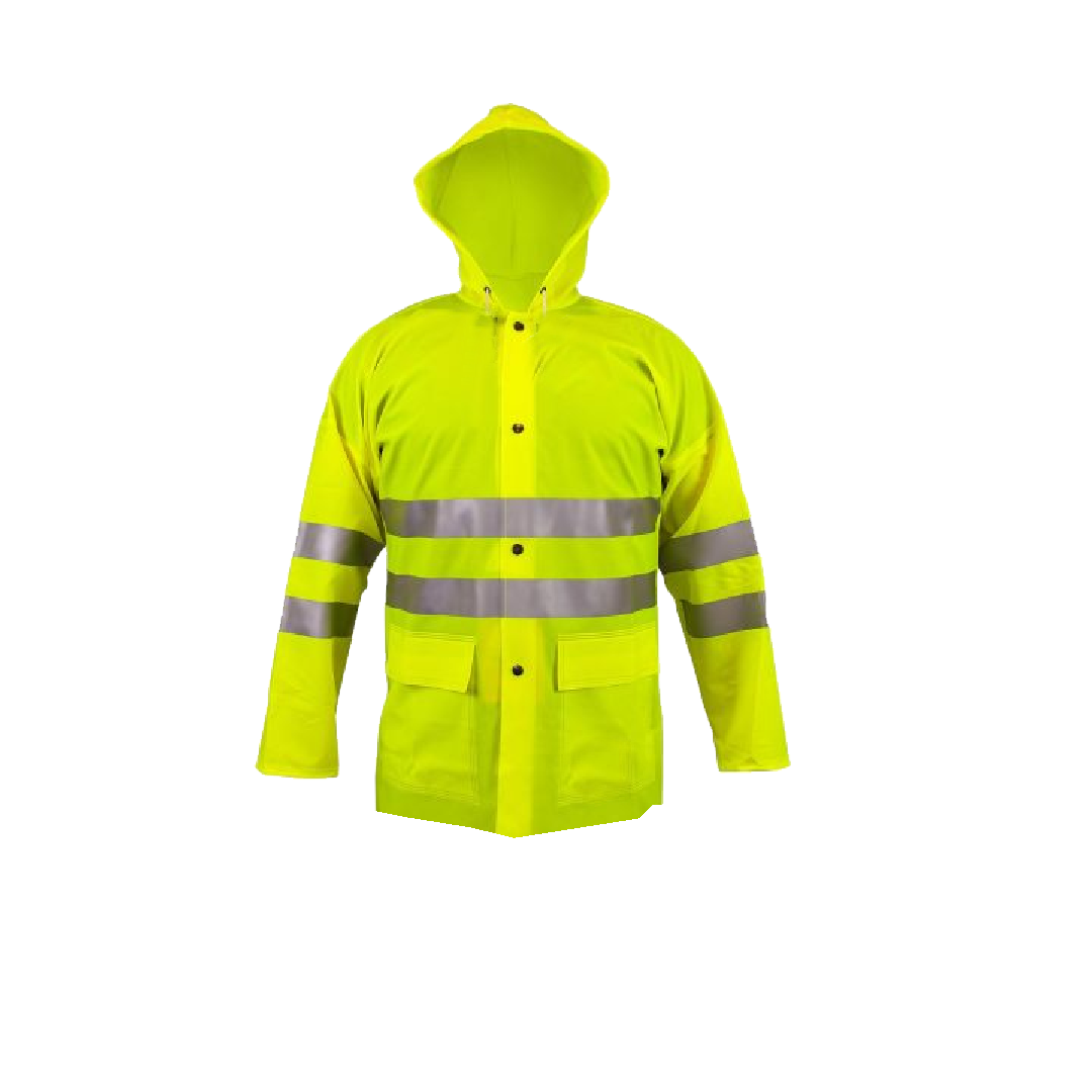 COSTUME DE PLUIE VERT FLUORESCENT