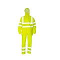 ENSEMBLE DE PLUIE VERT FLUORESCENT