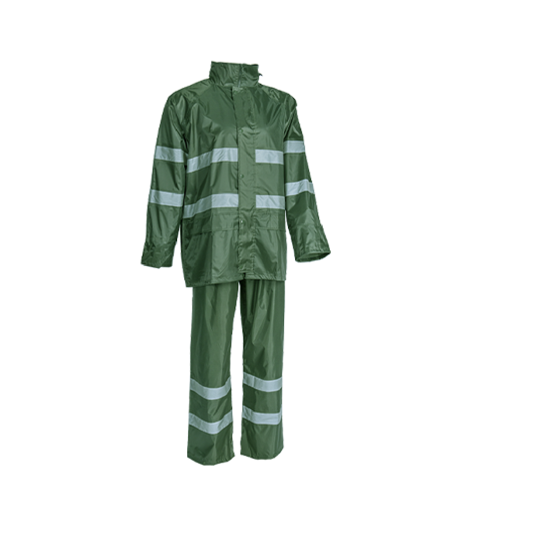 ENSEMBLE DE PLUIE VERT