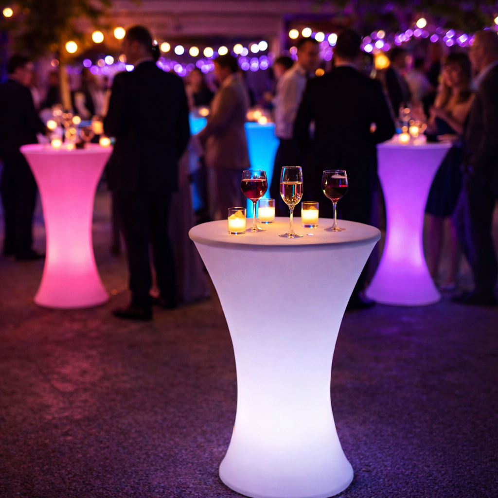 TABLE COCKTAIL LED RVB