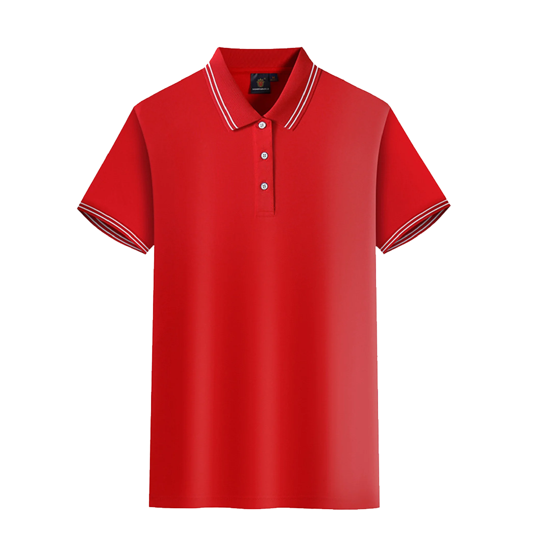 POLO ROUGE 100% COTON