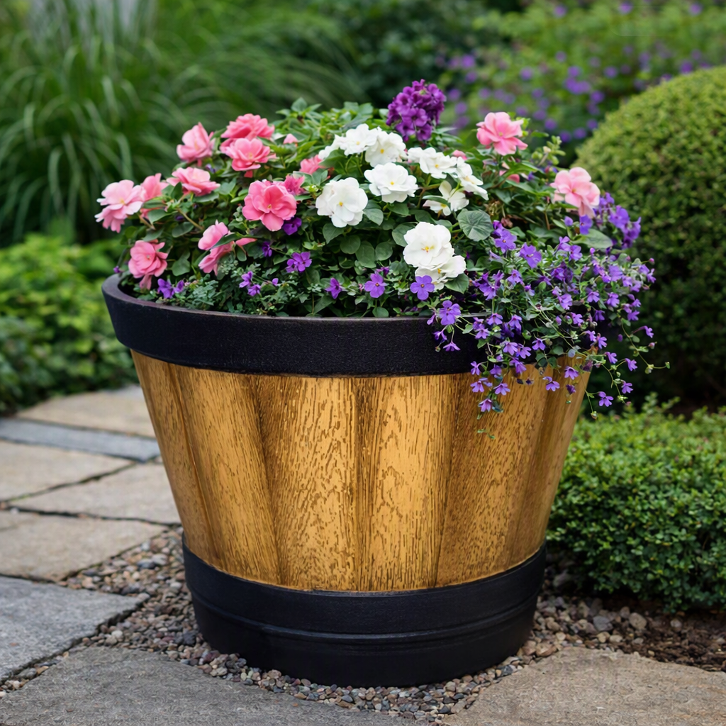 POT DE FLEUR BOIS RB-PJ1021