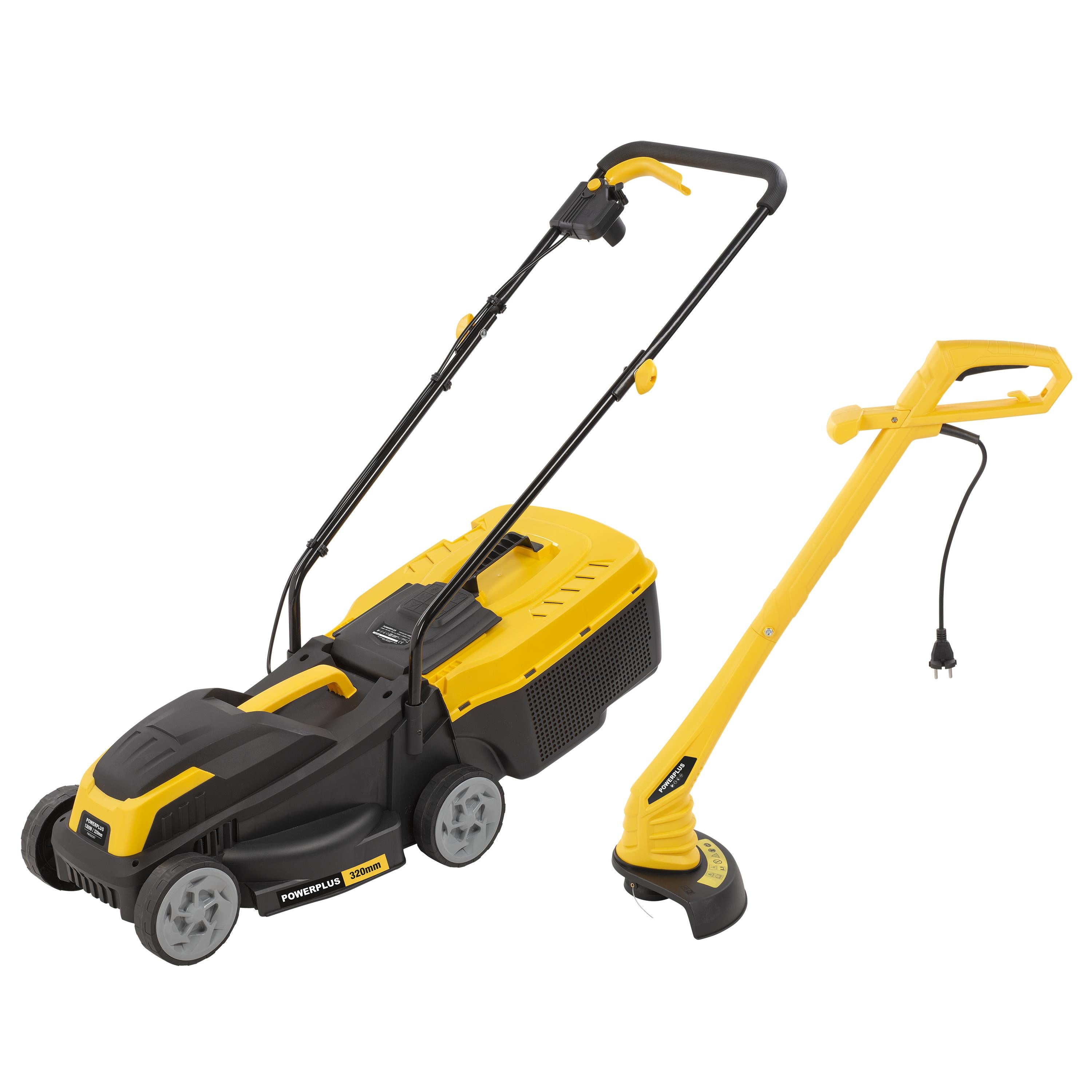 TONDEUSE A GAZON ELECTRIQUE 1300W + COUPE-BORDURE 250W