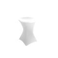 COUVERTURE TABLE COCKTAIL BLANC