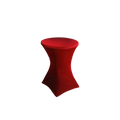 COUVERTURE TABLE COCKTAIL ROUGE