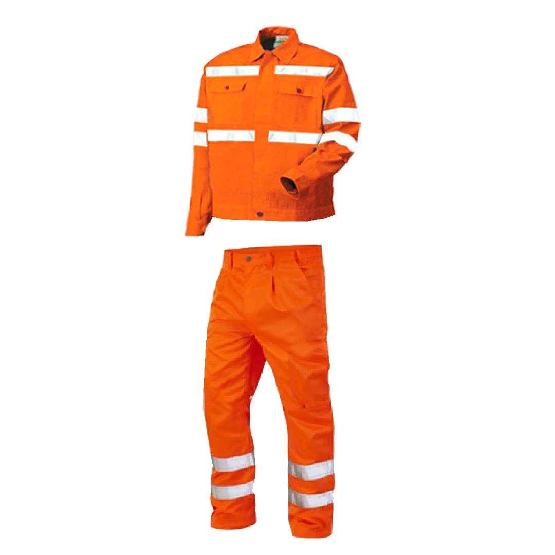 PANTALON + VESTE ORANGE